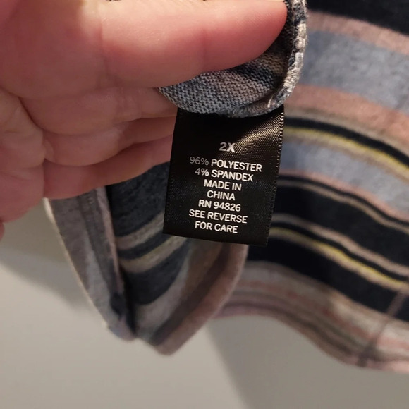 Db Sunday Striped Cowl Neck Long Sleeve Sweater in Size 2X - Picture 11 of 11